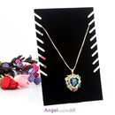 Necklace  Pendant Chain Display Holder Stand Velvet Easel Organizer Rack