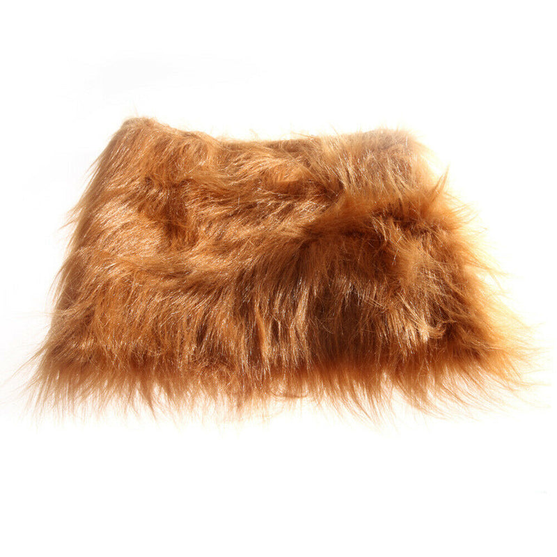 Pet Costume Lion Mane Wig For Dog Halloween Festival Fancy Dress Up
