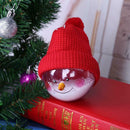 3pcs Snowman Balls Smiling with Hat Christmas Tree Decorative Home Decor