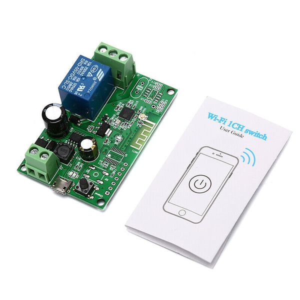 5V-12V Self-locking Sonoff WiFi Wireless Smart Switch Relay Module APP Cont FT