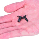 50X 6mm Auto Car Bumper Fender Retainer Push Black Plastic Fixed Clips Fasten M&