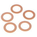 M14 Copper Oil Pan Drain Plug Gasket for Ford, Pack of 10
