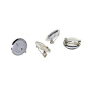 100 Pieces Brooch Clasps Pin Disk Base Pad Bezel Blank Cabochon Trays Backs Bar