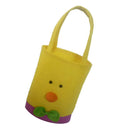 Cute Yellow Chick Chicken Fabric Tote Bag Easter Gift Bag Egg Baskets
