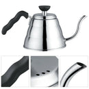 Stainless Steel Hand Drip Pot Coffee & Tea Kettle With Gooseneck-Shaped Spo V1Z3