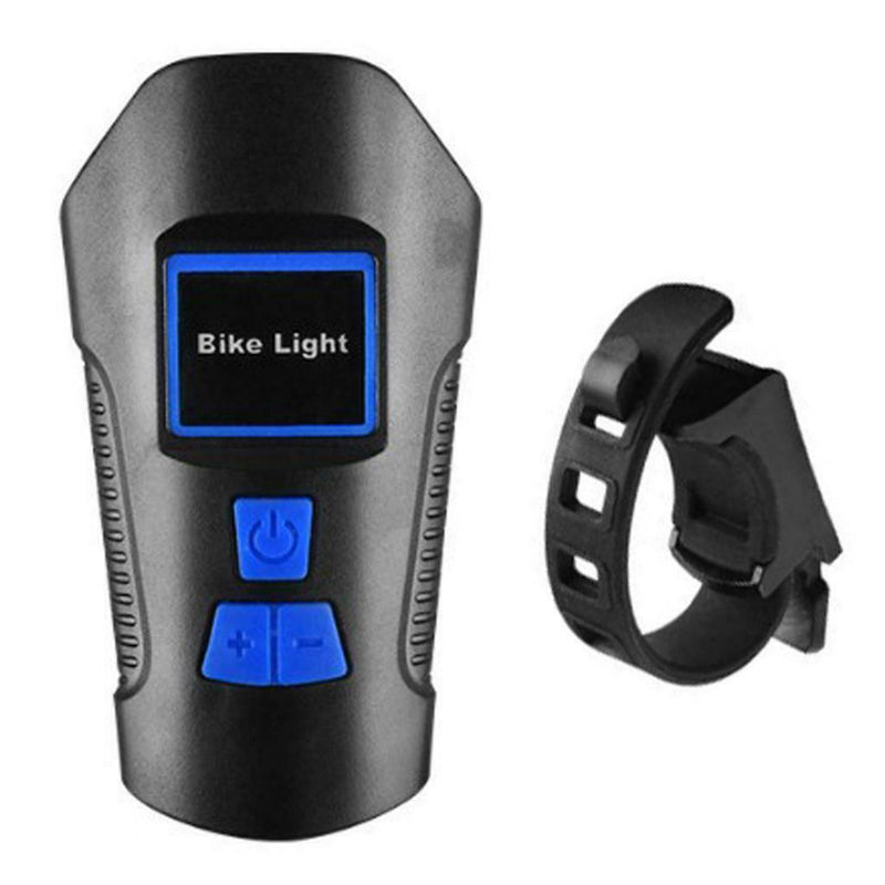 Bicycle Headlight LED Rechargeable Bike Light w/ Horn Ordinary Edition Blue