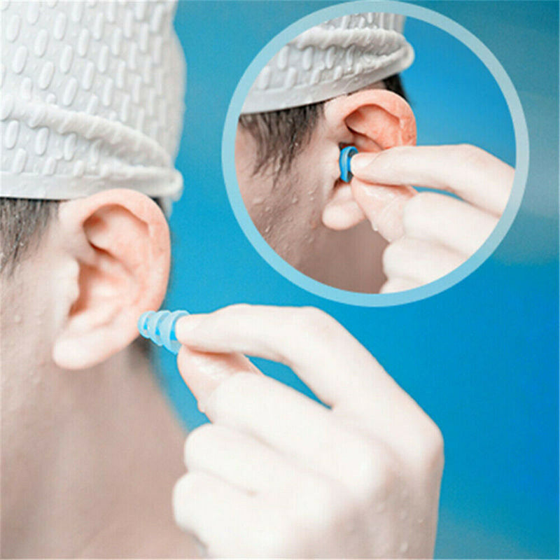 Anti Noise Snore Silicone Ear Plugs Comfortable Earplugs +Box For Sleep Study