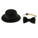 Pet Xmas Costume Accessories Birthday Party Hat Set Headband for Pet from Small