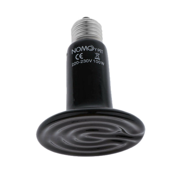 Reptile Heating Lamp Terrarium Turtle Screw Type E27 220-240V Black 100W