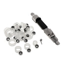 23pcs Telescopic Fishing Rod Pole Guides Tips Top Eye Rings Kit + Reel Seat