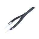 Ceramic Tweezer Fine Pointed Tips Heat Resistant+Carbon Fiber Plastic HandlBX