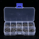 Pack 500pcs Catfish Hook Barbed High Carbon Steel Fishing Hooks Size 3