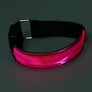 Pink LED Safety Reflective Strap Shine Armband for Running K8V6