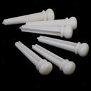 6 Pack Acoustic Guitar Bridge Pins for Guitar Parts Accessories