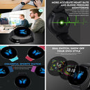 Smart Watch Fitness Tracker Heart Rate Monitor for Android iOS Black