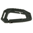 Heavy Duty Plastic Carabiner Clip Snap Hook Spring Loaded Carabina  Green