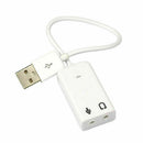 External USB2.0 Virtual 7.1 Channel Audio Sound Card White Converter Adapter New