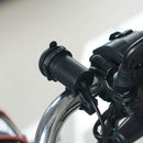 12V Black Motorcycle Mobile Phone USB Charger Power Adaptor Socket Waterproof