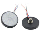 2x Round LED Motorcycle Tail Brake Turn Signal Lights Truck Side Marker Lights