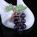 Grape Brooches for Women Cute Luxury Brooch Pin Fashion Jewelry Elegant Wed C2P3