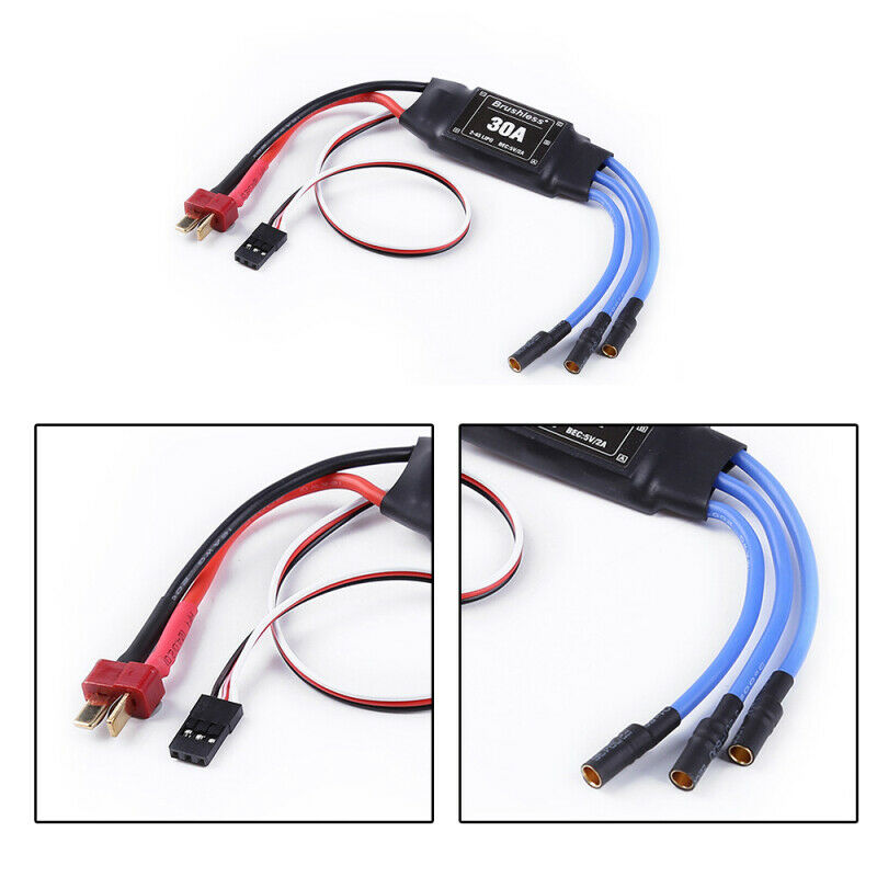 2-4S 30A Brushless Electric Adjustment Welded T Plug Glass Fiber ELO