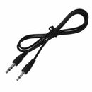 2.5mm Male to 3.5mm Male black Audio Adapter Cable  55cm