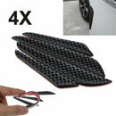 4x Anti-collision Trim Carbon Fiber Car Door Edge Guard Strip Protector Bump Bj