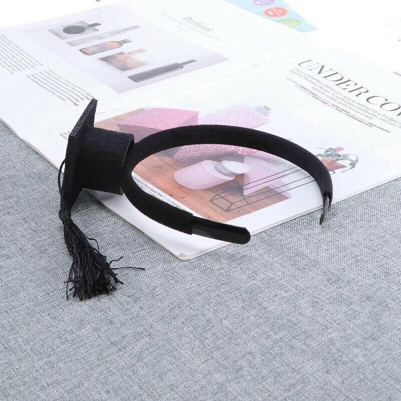 Graduation Hat Headband,Mini Bachelor Cap Headband,Graduation Party Supplie S2O2
