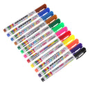 12 Colors Whiteboard Marker Non Toxic Dry Erase Mark Sign Fine NibOfficeSupplyLJ