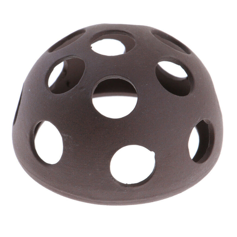 Crockery Dodge Hide Cave for Aquarium Reptile Tank Decoration Half Ball