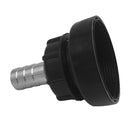 Plastic IBC TANK ADAPTER 3.2" Fine Thread Input x 1" Output Tank Connector