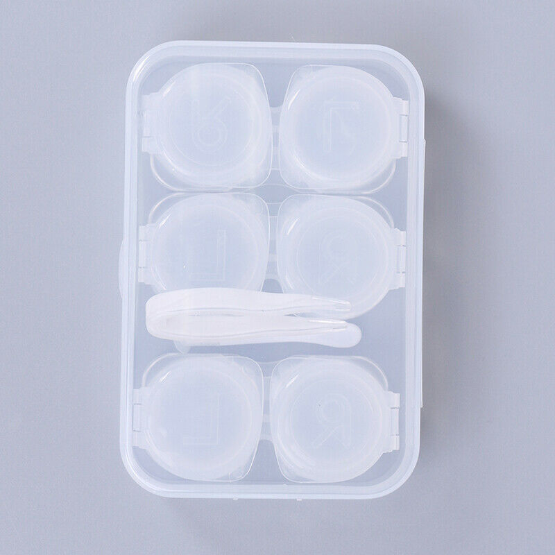 3 Pairs Contact Lens Case Myopia Glasses Mate Box Cosmetic Contact Storage B Hn