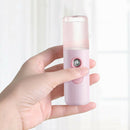 Nano Spray Hydration Instrument Mini Rechargeable Facial Steamer (Pink)
