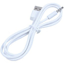 5X(3.5mm Plug Audio AUX to USB 2.0 Plug Adapter Charging Cable 1M White Z6M7)