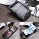 Men's Leather Bifold Wallet Coin Purse ID Credit Card Holder Short Money OZ