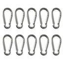 10x Carabiner Clip Snap Spring Hooks Keyring Buckle Camping Carabina 5x50mm