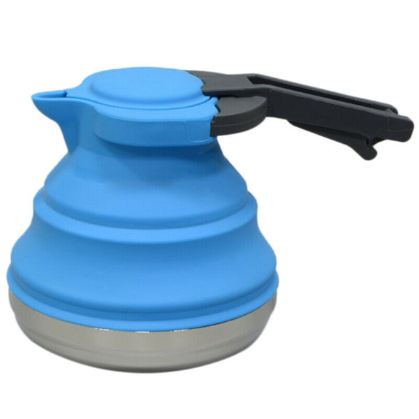 Portable Folding Silicone Water Kettle 1.2L Water Pot Outdoor Camping