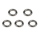 5 Pcs Push Gate Snap Open Hook Spring Ring Key Chain Carabiner 20mm