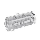 Stainless Steel Toothbrush Holder Toothpaste Stand Rack Adhesive Bathroom O