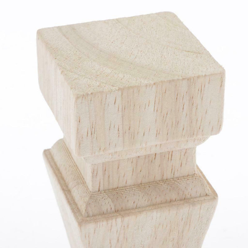 6pcs Solid Wood Sofa Legs 4" Unfinished  For