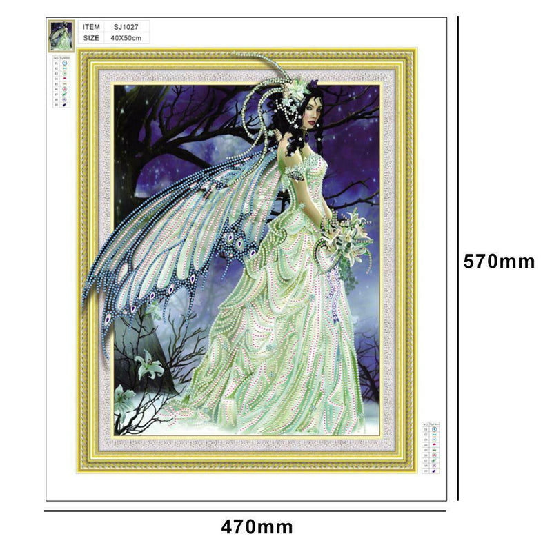 5D DIY Special-shaped Diamond Painting Fairy Cross Stitch Embroidery Mosaic