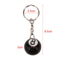 New Black 8 Billiard Ball Key Chain Bag Accessories Keyring Car Key Holder G JR