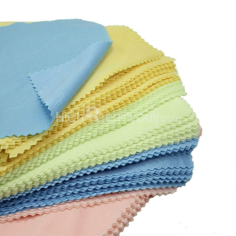 100X Microfiber Phone Screen Camera Lens Glasses Square Cleaner Cleaning Clothes