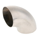 4Pcs Car Stainless Steel 2.5inch 90Degree Mandrel Elbow Exhaust Pipe