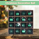 16pcs 6cm Christmas Decoration Balls Tree Hanging Ball Home Ornament (A)