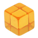 25 Pieces D6 Six Sided Transparent Blank Dices Board Game Transparent Orange