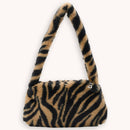 Animal Pattern Underarm Bag Women Mini Plush Shoulder Handbags Purse (5)