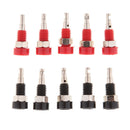10 Pcs Black & Red 2mm Banana Plugs Connectors Jack Socket for Speaker, Easy to