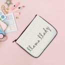 Printed Makeup Bags PU Leather Cosmetics Pouch for Travel (Medium Square) A