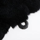 Mini Cute Realistic Simulated Black Plush Furry Lifelike Bear Head